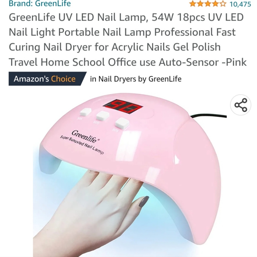 UV LED Nail dryer for gel nails and gel polish